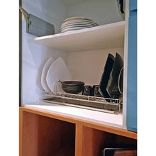 Carregar imagem no visualizador da galeria, Escorredor de Louça Inox com Bandeja 26x41x8,5cm Pia ou Armário Masutti