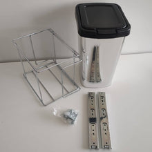 Carregar imagem no visualizador da galeria, Lixeira Para Cozinha Suprema Corrediça Deslizante Lateral 9 litros Cromado Dimec