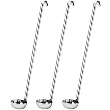 Carregar imagem no visualizador da galeria, Kit 3 Conchas de Aço Inox para Cozinha Industrial Restaurantes Feijão Molhos Sopa Grande Brinox