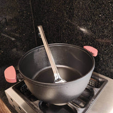 Carregar imagem no visualizador da galeria, Kit 3 Colheres de Arroz Grandes Aço Inox para Servir Cozinha Restaurante Cabo Longo Brinox