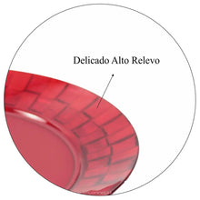 Carregar imagem no visualizador da galeria, Prato Grande 26cm Vermelho Crippa Bandeja para Servir Mesa Posta Porções Aperitivos