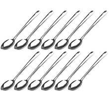 Carregar imagem no visualizador da galeria, 12 Colheres Arroz Inox Grandes Lisas 35cm Restaurantes Profissionais Brinox Suprema