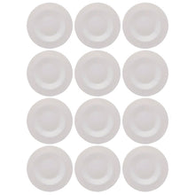 Carregar imagem no visualizador da galeria, 12 Pratos para Massa Risoto 28cm Vidro Opalino Branco Restaurante Hotel Bar Lyor Friends Time