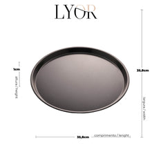 Carregar imagem no visualizador da galeria, Kit 24 Assadeiras Antiaderentes Formas de Pizza 36cm Lyor Carbono Calzone