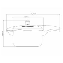 Carregar imagem no visualizador da galeria, Panela de Pressão Tramontina 6L Vancouver Effrect Antiaderente Starflon Max Vermelho