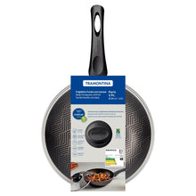 Carregar imagem no visualizador da galeria, Frigideira Funda Antiaderente Tramontina Paris Alumínio Tampa Vidro 26cm Chumbo Cabo Baquelite
