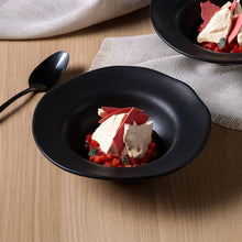 Carregar imagem no visualizador da galeria, Conjunto 24 Pratos de Sobremesa Porto Brasil Orgânico Preto Matte 250ml Servir Entradas