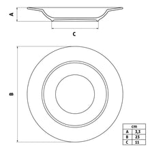 Carregar imagem no visualizador da galeria, Jogo 6 Pratos Fundos de Jantar em Porcelana 23cm Branco Vibrare Tramontina