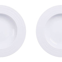 Carregar imagem no visualizador da galeria, Jogo 6 Pratos Fundos de Jantar em Porcelana 23cm Branco Vibrare Tramontina