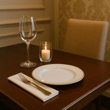Carregar imagem no visualizador da galeria, Jogo 12 Pratos para Pão Porcelana Tramontina Elisa 17cm Borda Dourada Entrada Petiscos Restaurante Jantar