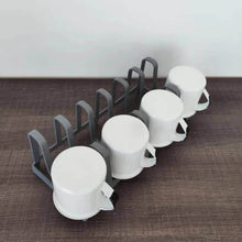 Carregar imagem no visualizador da galeria, Kit Porta Tampas de Panela Chumbo e Organizador de Armários Prateleira Empilhável Branco Plástico OU