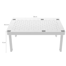 Carregar imagem no visualizador da galeria, Kit Porta Talheres com Tampa e 2 Prateleiras Organizadoras para Armário OU Branco