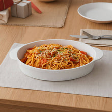 Carregar imagem no visualizador da galeria, Travessa Oval Branca 800ml Coza Uno Plástico Cozinha Buffet Eventos