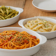 Carregar imagem no visualizador da galeria, Travessa Oval Branca 800ml Coza Uno Plástico Cozinha Buffet Eventos