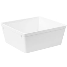 Carregar imagem no visualizador da galeria, Travessa Retangular 1,4L Branca Coza Uno Plástico Saladeira 17x16cm Cozinha Buffet