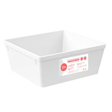 Carregar imagem no visualizador da galeria, Travessa Retangular 1,4L Branca Coza Uno Plástico Saladeira 17x16cm Cozinha Buffet