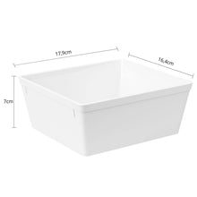 Carregar imagem no visualizador da galeria, Travessa Retangular 1,4L Branca Coza Uno Plástico Saladeira 17x16cm Cozinha Buffet