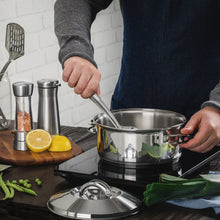 Carregar imagem no visualizador da galeria, Mesa de Aquecimento a Indução Tramontina 220V Panela Quadrada Porta Utensílios Colher