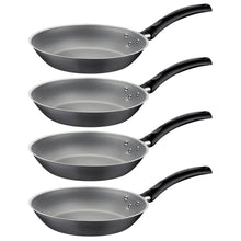 Carregar imagem no visualizador da galeria, Jogo 4 Frigideiras Alumínio Starflon Max Antiaderentes Chumbo 30cm Tramontina Turim Cozinha Mesa Posta Fritar
