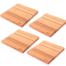 Carregar imagem no visualizador da galeria, Kit com 4 Descansos de Panela de Madeira Essence