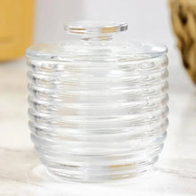 Carregar imagem no visualizador da galeria, Manteigueira Francesa de Vidro Colméia 9,5x10,5cm Lyor Porta Laticínios