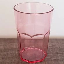 Carregar imagem no visualizador da galeria, Kit 6 Copos 400ml e Jarra Plástica com Tampa 2L Rosa Para Servir Suco Água Mesa Posta