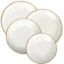 Carregar imagem no visualizador da galeria, Aparelho de Jantar 16 Peças em Porcelana Tramontina Marrom Rústico Jogo Pratos 4 Pessoas