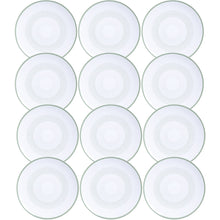 Carregar imagem no visualizador da galeria, Jogo 12 Pratos de Sobremesa 19cm em Porcelana Tramontina Mesa Posta Lineare