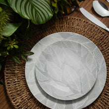 Carregar imagem no visualizador da galeria, Prato Raso Tramontina Arbo em Porcelana Branca Decorada 25cm Cozinha Mesa Posta Jantar Almoço