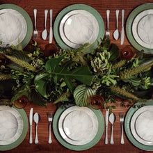 Carregar imagem no visualizador da galeria, Prato Raso Tramontina Arbo em Porcelana Branca Decorada 25cm Cozinha Mesa Posta Jantar Almoço