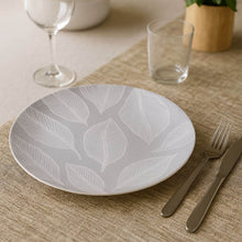 Carregar imagem no visualizador da galeria, Prato Raso Tramontina Arbo em Porcelana Branca Decorada 25cm Cozinha Mesa Posta Jantar Almoço