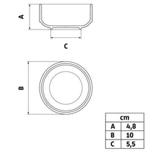 Carregar imagem no visualizador da galeria, Kit 3 Tigelas Pequenas Cumbuca Porcelana Empilhável Frutas Sobremesa Tramontina Paola
