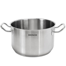 Carregar imagem no visualizador da galeria, Caçarola de Indução 32cm Profissional Aço Inox 15,2L Brinox Panela Alta Avulsa Cozinha