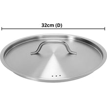 Carregar imagem no visualizador da galeria, Tampa em Aço Inox 32cm Profissional Brinox Panelas Caçarolas Frigideiras Caldeirões
