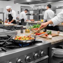 Carregar imagem no visualizador da galeria, Jogo de Panelas 3 Peças Brinox Profissional Inox 24cm Fundo Triplo com Tampa Cozinha Industrial