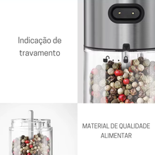 Carregar imagem no visualizador da galeria, Moedor Elétrico de Sal e Pimenta 190ml Recarregável USB