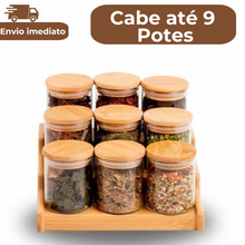 Carregar imagem no visualizador da galeria, Rack de Bambu Organizadores Retrátil e Fixo 3 Níveis