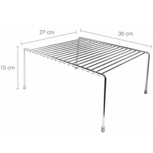 Carregar imagem no visualizador da galeria, Kit 6 Organizadores Médios Armário Prateleira Aramado 30cm