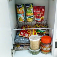 Carregar imagem no visualizador da galeria, Kit 6 Organizadores Médios Armário Prateleira Aramado 30cm