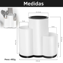 Carregar imagem no visualizador da galeria, Porta Utensílios e Facas de Cozinha Multifuncional