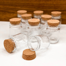 Carregar imagem no visualizador da galeria, Kit Potes 200ml com Tampa de Cortiça Elegância Natural