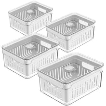 Carregar imagem no visualizador da galeria, Kit 4 Organizadores 2,2 Litros de Geladeira Acrílico