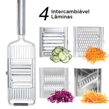 Carregar imagem no visualizador da galeria, Ralador Profissional de Legumes Multiuso Com 4 Lâminas
