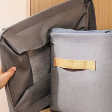 Carregar imagem no visualizador da galeria, Kit 4 Organizadores Dobráveis p/ Roupas – Cinza ou Caqui