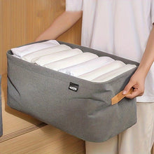 Carregar imagem no visualizador da galeria, Kit 4 Organizadores Dobráveis p/ Roupas – Cinza ou Caqui