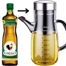 Carregar imagem no visualizador da galeria, Galheteiro de Vidro 800ml com Bico Antivazamento Inox
