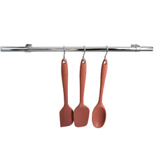 Carregar imagem no visualizador da galeria, Barra De Utensílios Suporte De Cozinha Redondo Aço Inox 50cm
