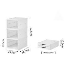 Carregar imagem no visualizador da galeria, Caixa De Sapato Dobrável Armazenamento Transparentes
