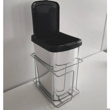 Carregar imagem no visualizador da galeria, Lixeira Para Cozinha Suprema Corrediça Deslizante Lateral 9 litros Cromado Dimec
