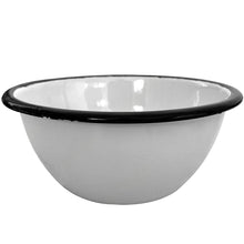 Carregar imagem no visualizador da galeria, Tigela Esmaltada Ágata 500ml Bowl para Servir Esmaltados Silva Branco
